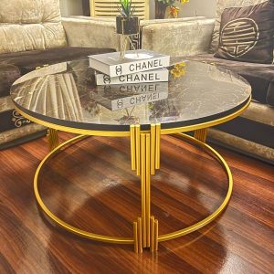 Modern Black Marble Coffee Table
