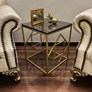 Modern Gold Accent Table