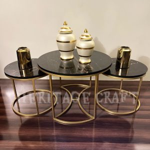 Nested Round Coffee Table Set