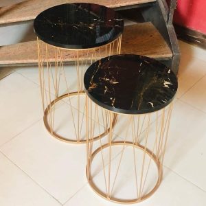 Wire Cage Nesting Side Tables