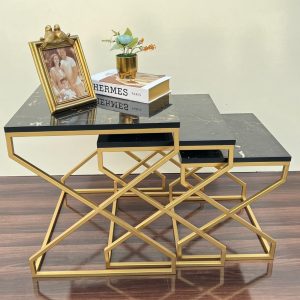 Contemporary Z-Frame Accent Tables