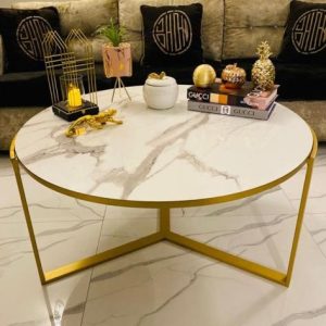 Gold Frame Center Table
